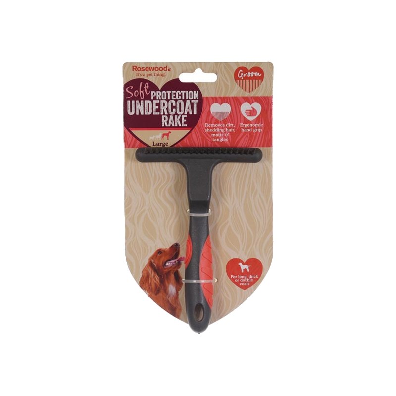 Rosewood Soft Protection Undercoat Rake Comb – Large