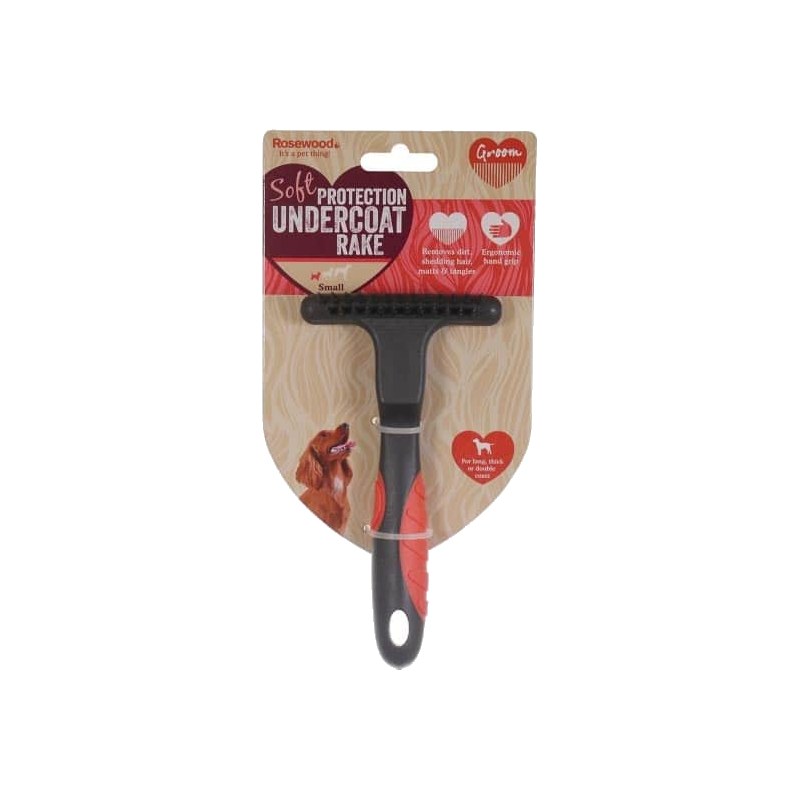 Rosewood Soft Protection Undercoat Rake Comb – Small