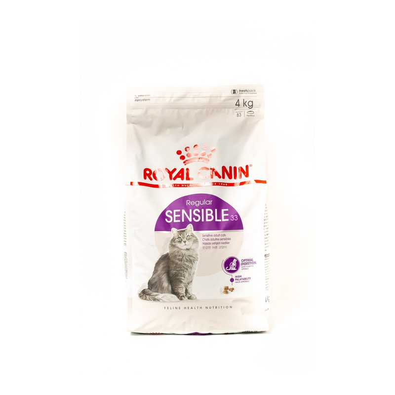 Royal Canin Sensible 33 Adult Dry Cat Food 4kg - for sensitive digestion