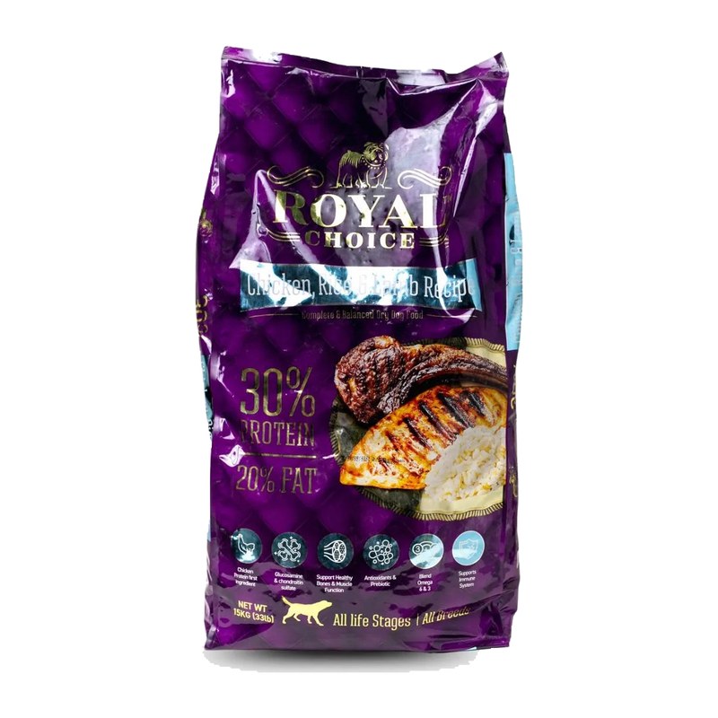Royal Choice Dog Chicken - Rice & Lamb Recipe 15kg