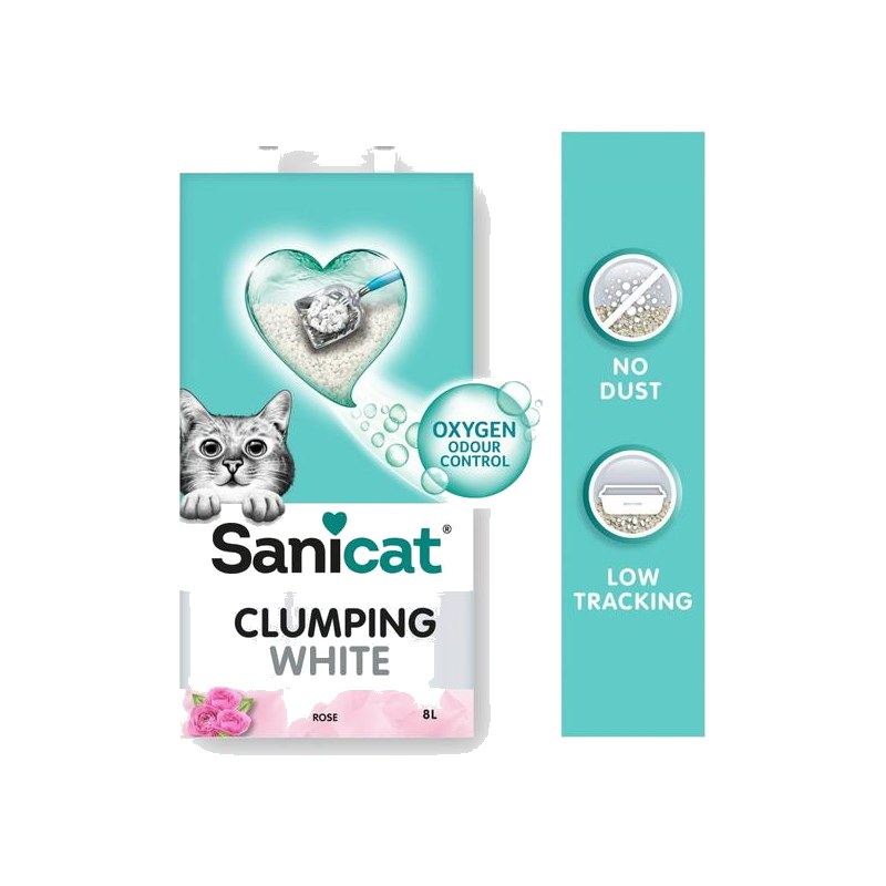 SANICAT CLUMPING WHITE ROSE