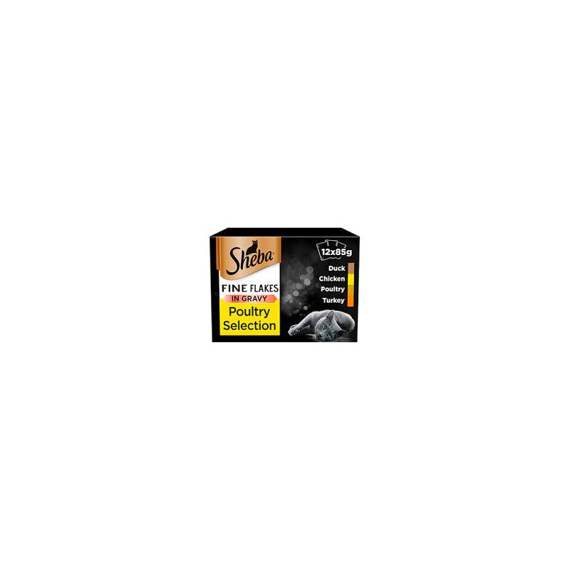 Sheba Fine Flakes Poultry Selection (12*85g in Gravy)