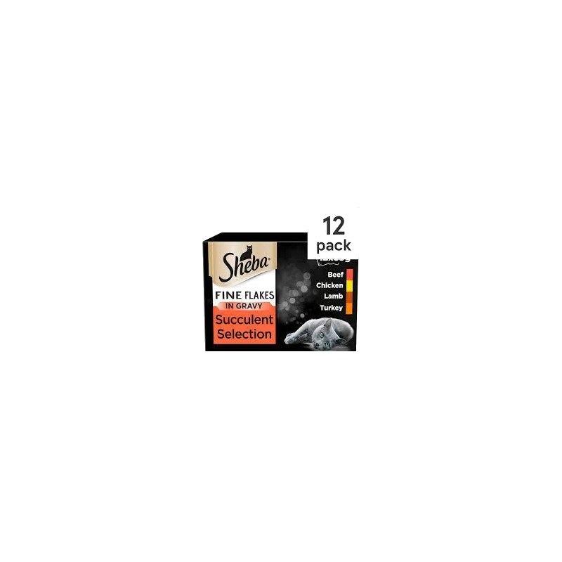 Sheba Fine Flakes Succulent Selection (12*85g in Gravy)