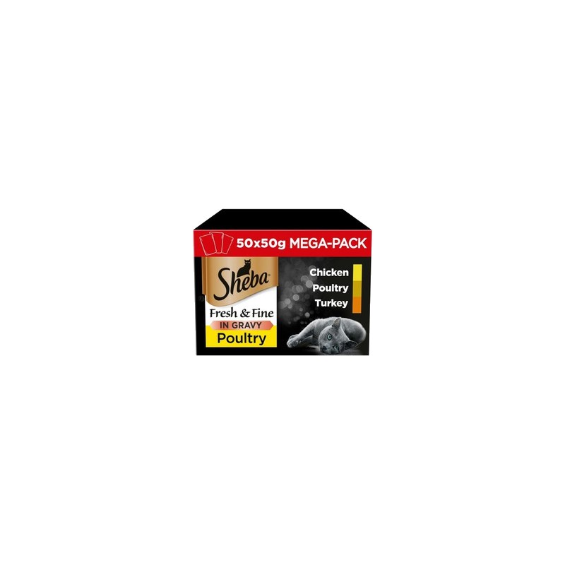 Sheba Fresh and Fine in Gravy (50x50g)