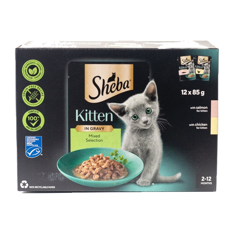 Sheba Kitten Mixed Selection in Gravy