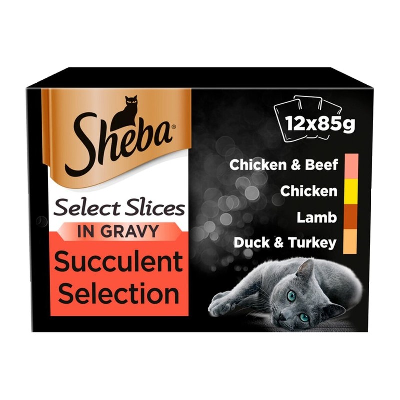 Sheba Select Slice in Gravy (Succulent Selection) 12 x 85g