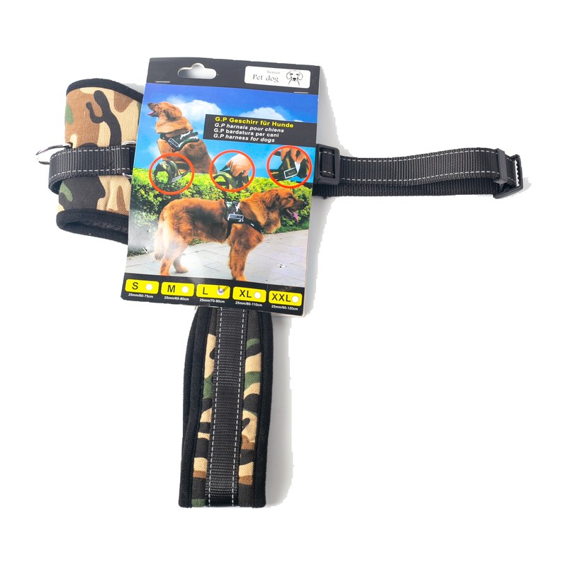 Tactical Camo Dog Harness for Medium and Large Dogs