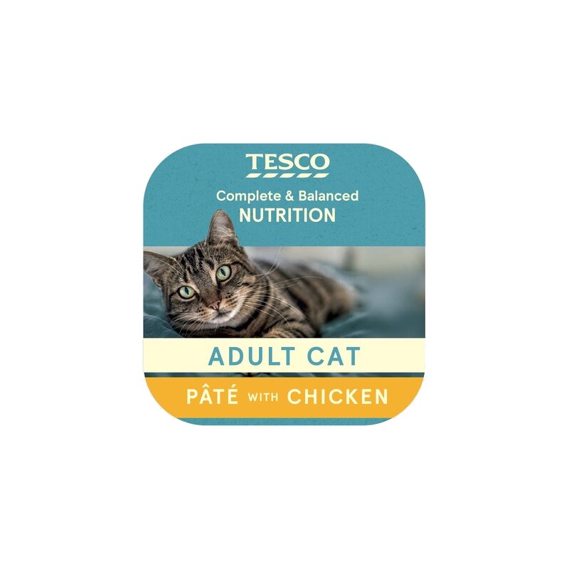 Tesco PATE with Chicken (Adult Cat Wet Food)