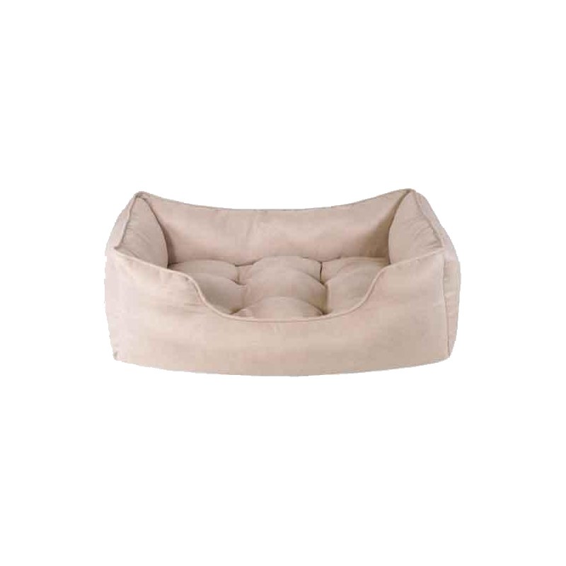 Thin Twill Beige Box Bed