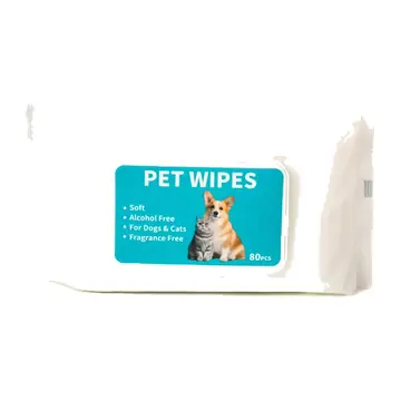 Pet Wipes for Dogs & Cats (80 Count)