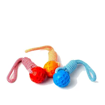 Single Long Rope Rubber Ball