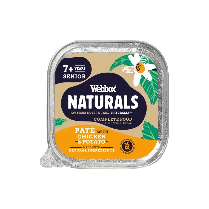 Webbox Natural Pate Chick/Potatoes Senior