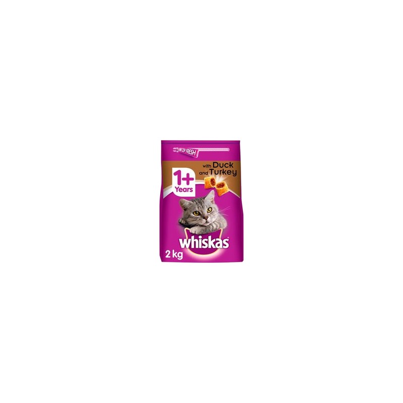 Whiskas +1 Dry food 2Kg (Duck and Turkey)