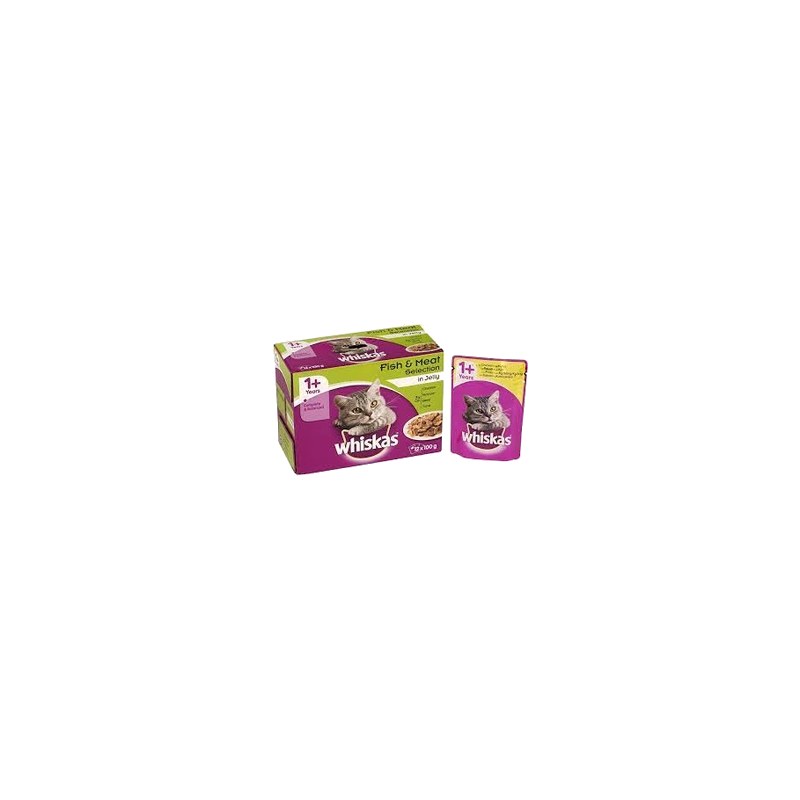 Whiskas +1 Fish and Meaty Selection (12x100g)