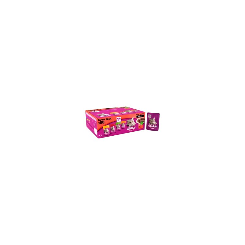 Whiskas +1 Meaty Selection (80 pack)