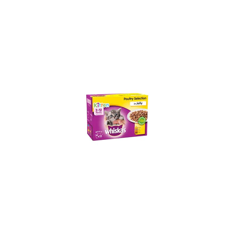 Whiskas Kitten Poultry Selection Wet Pouch (12x100g)