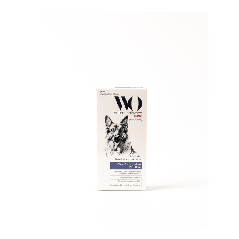 William Oakwood Flea and Tick Chew for Large Dogs 20 to 40kg
